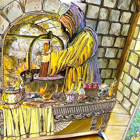 SNOW WHITE AND THE SEVEN DWARFS HARDCOVER COLORFUL POP UP BOOK VTG 90’s - Picture 8 of 16